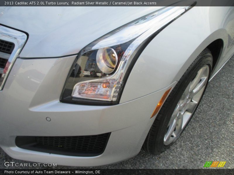 Radiant Silver Metallic / Caramel/Jet Black Accents 2013 Cadillac ATS 2.0L Turbo Luxury