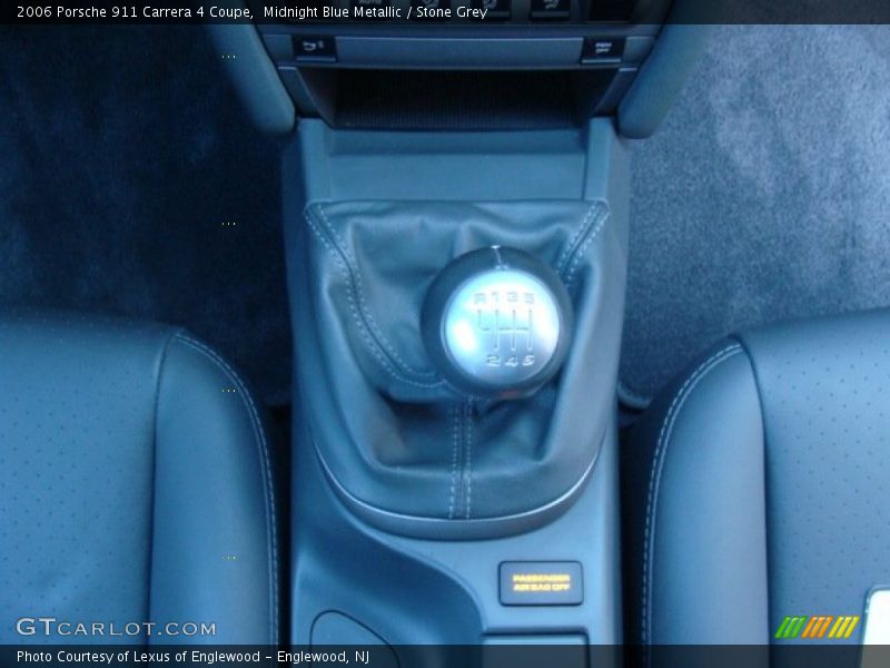 Midnight Blue Metallic / Stone Grey 2006 Porsche 911 Carrera 4 Coupe