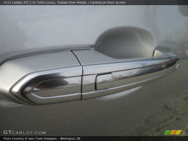 Radiant Silver Metallic / Caramel/Jet Black Accents 2013 Cadillac ATS 2.0L Turbo Luxury
