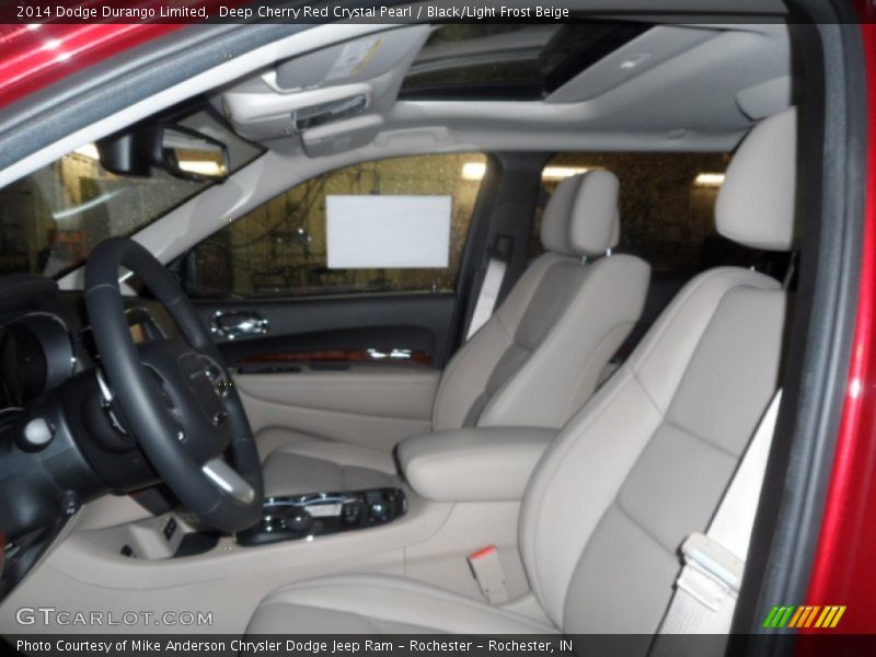 Deep Cherry Red Crystal Pearl / Black/Light Frost Beige 2014 Dodge Durango Limited