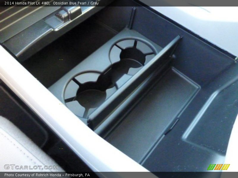 Obsidian Blue Pearl / Gray 2014 Honda Pilot LX 4WD
