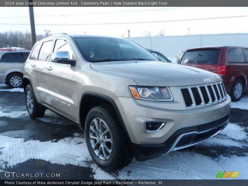 Cashmere Pearl / New Zealand Black/Light Frost 2014 Jeep Grand Cherokee Limited 4x4