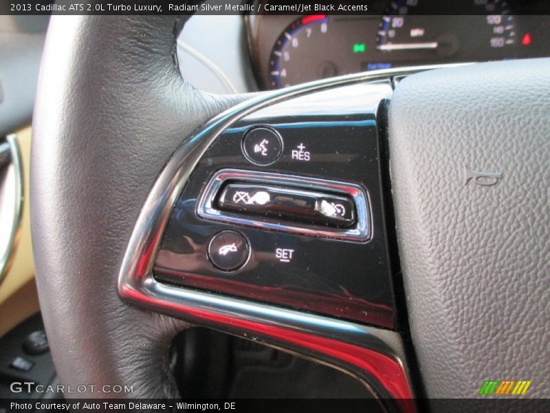 Radiant Silver Metallic / Caramel/Jet Black Accents 2013 Cadillac ATS 2.0L Turbo Luxury