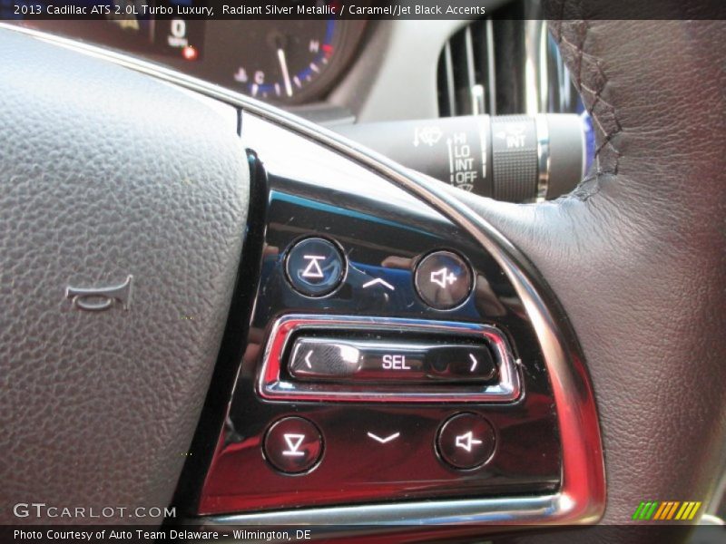 Radiant Silver Metallic / Caramel/Jet Black Accents 2013 Cadillac ATS 2.0L Turbo Luxury