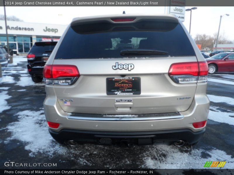 Cashmere Pearl / New Zealand Black/Light Frost 2014 Jeep Grand Cherokee Limited 4x4