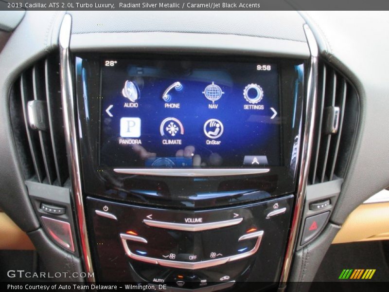 Radiant Silver Metallic / Caramel/Jet Black Accents 2013 Cadillac ATS 2.0L Turbo Luxury