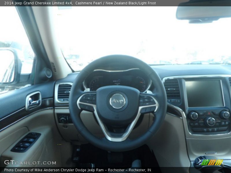 Cashmere Pearl / New Zealand Black/Light Frost 2014 Jeep Grand Cherokee Limited 4x4