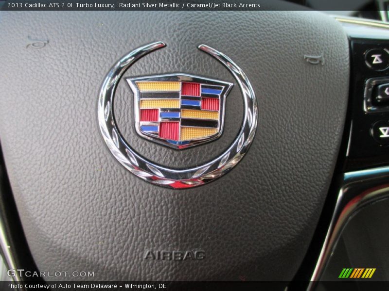 Radiant Silver Metallic / Caramel/Jet Black Accents 2013 Cadillac ATS 2.0L Turbo Luxury