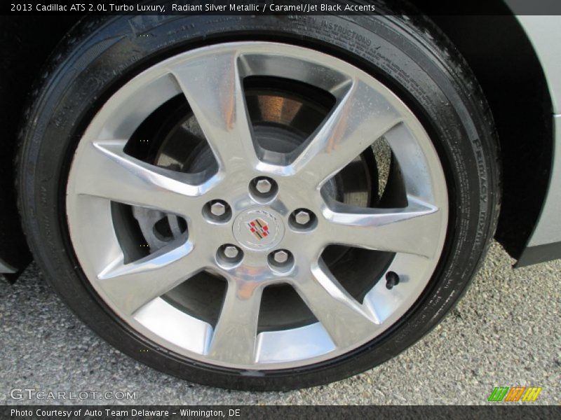 Radiant Silver Metallic / Caramel/Jet Black Accents 2013 Cadillac ATS 2.0L Turbo Luxury