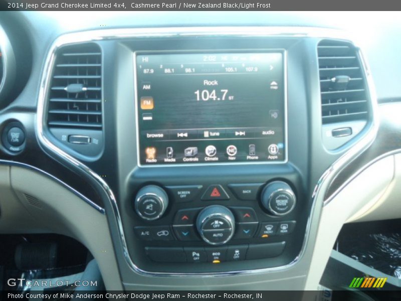 Cashmere Pearl / New Zealand Black/Light Frost 2014 Jeep Grand Cherokee Limited 4x4