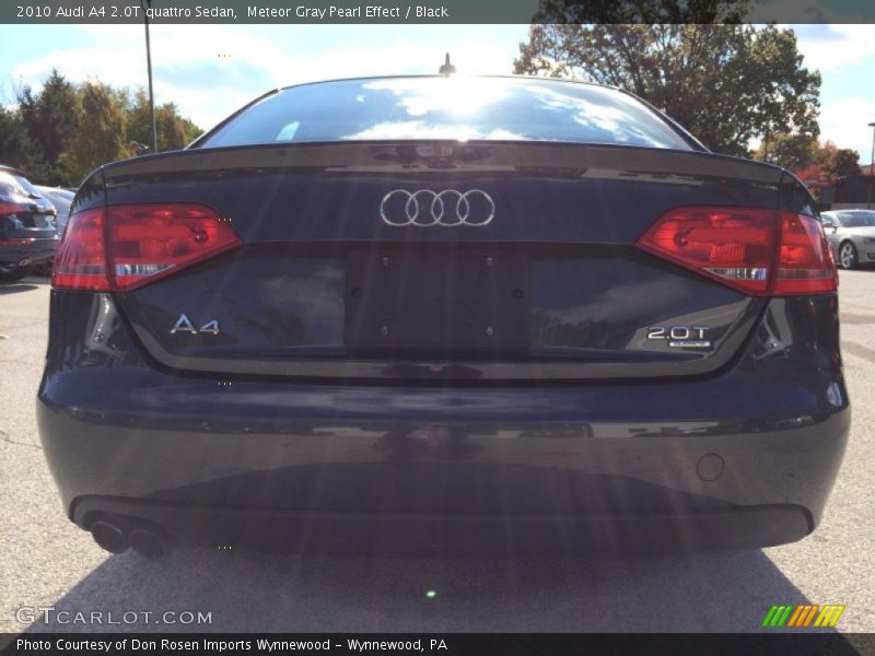 Meteor Gray Pearl Effect / Black 2010 Audi A4 2.0T quattro Sedan