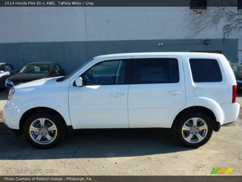 Taffeta White / Gray 2014 Honda Pilot EX-L 4WD
