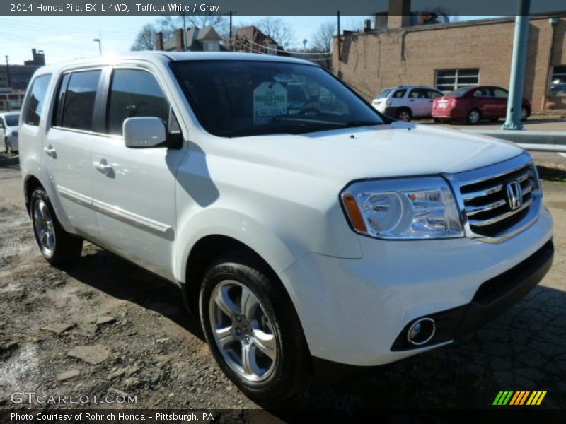 Taffeta White / Gray 2014 Honda Pilot EX-L 4WD