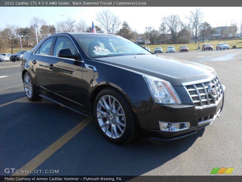 Black Diamond Tricoat / Cashmere/Cocoa 2012 Cadillac CTS 4 3.6 AWD Sedan