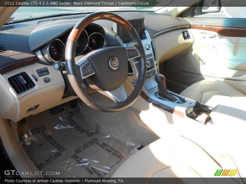 Black Diamond Tricoat / Cashmere/Cocoa 2012 Cadillac CTS 4 3.6 AWD Sedan