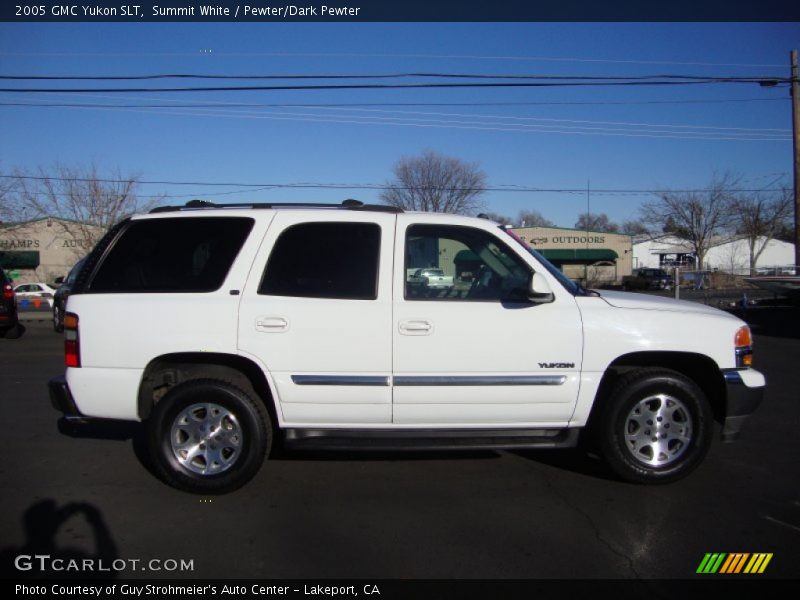 Summit White / Pewter/Dark Pewter 2005 GMC Yukon SLT