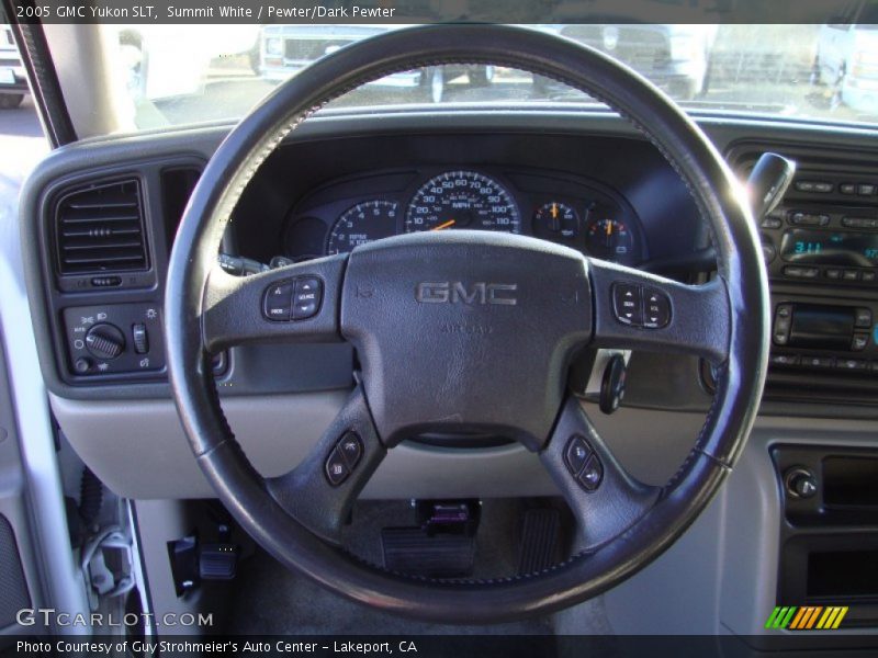 Summit White / Pewter/Dark Pewter 2005 GMC Yukon SLT