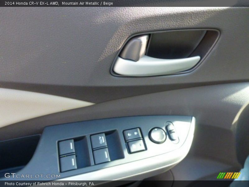 Mountain Air Metallic / Beige 2014 Honda CR-V EX-L AWD