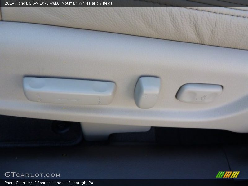 Mountain Air Metallic / Beige 2014 Honda CR-V EX-L AWD