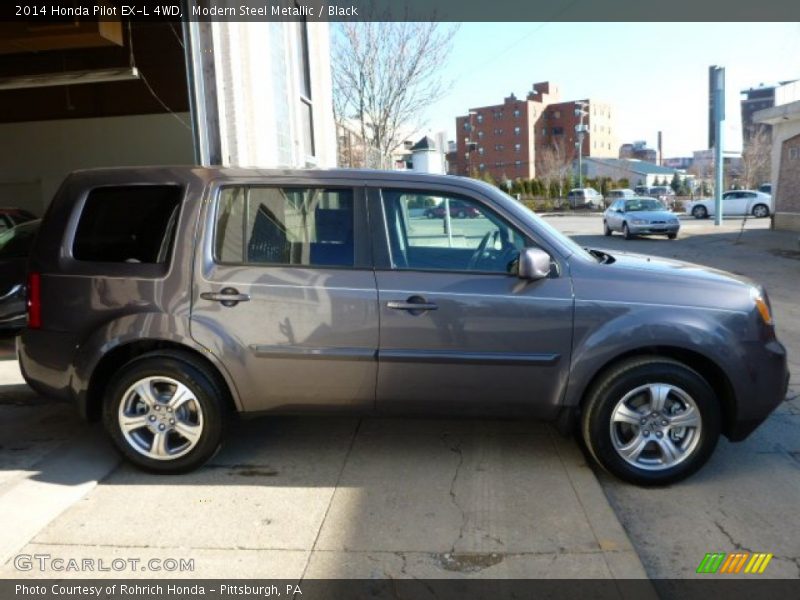 Modern Steel Metallic / Black 2014 Honda Pilot EX-L 4WD