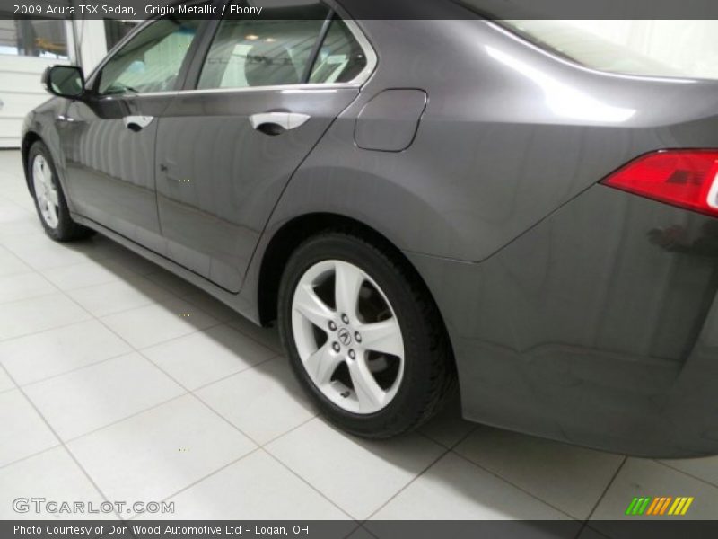 Grigio Metallic / Ebony 2009 Acura TSX Sedan