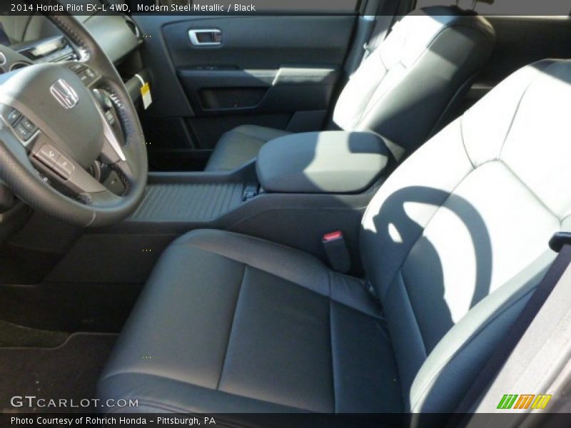 Modern Steel Metallic / Black 2014 Honda Pilot EX-L 4WD