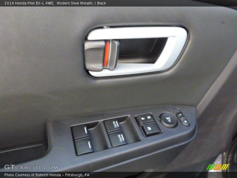 Modern Steel Metallic / Black 2014 Honda Pilot EX-L 4WD