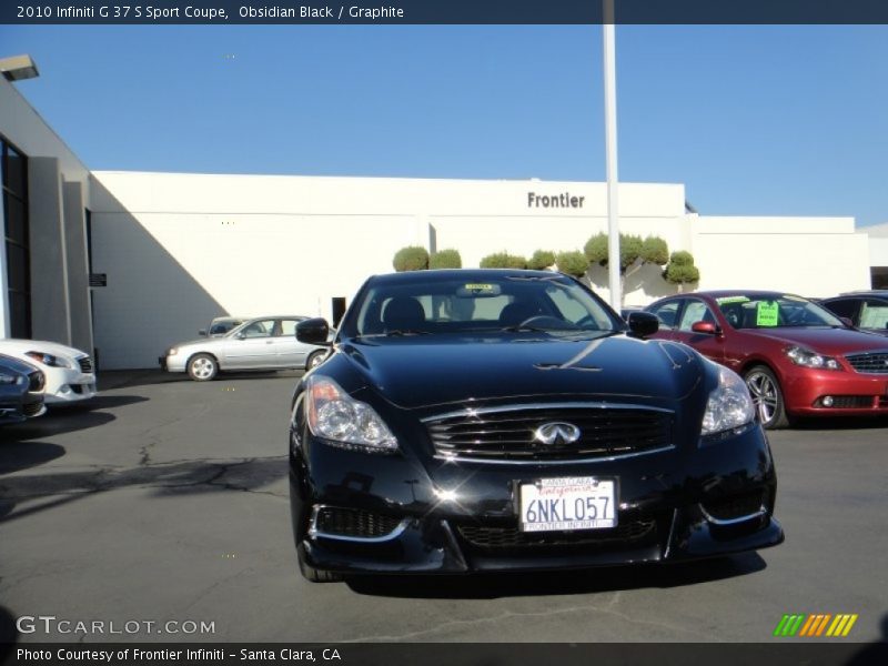 Obsidian Black / Graphite 2010 Infiniti G 37 S Sport Coupe