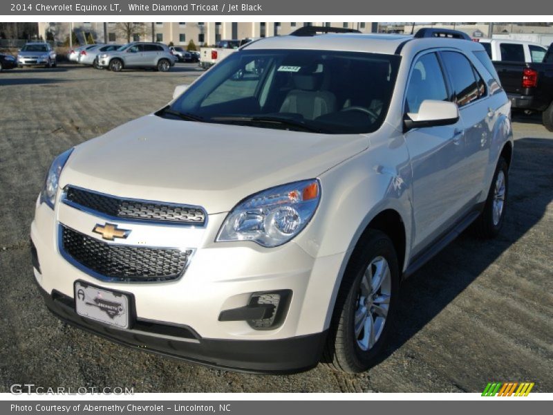 White Diamond Tricoat / Jet Black 2014 Chevrolet Equinox LT