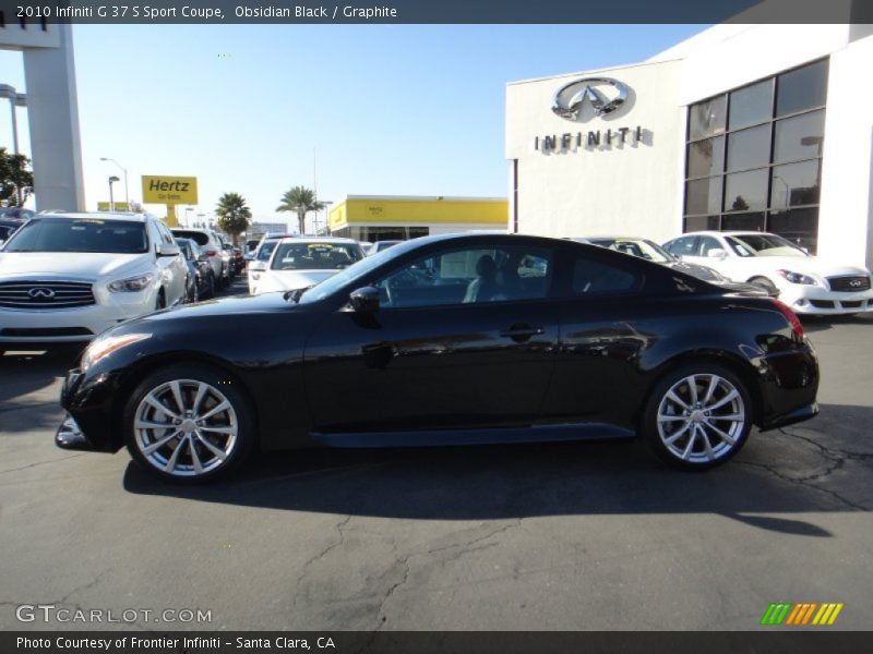 Obsidian Black / Graphite 2010 Infiniti G 37 S Sport Coupe