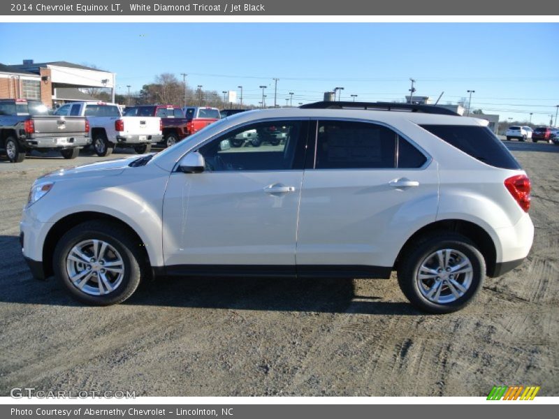 White Diamond Tricoat / Jet Black 2014 Chevrolet Equinox LT