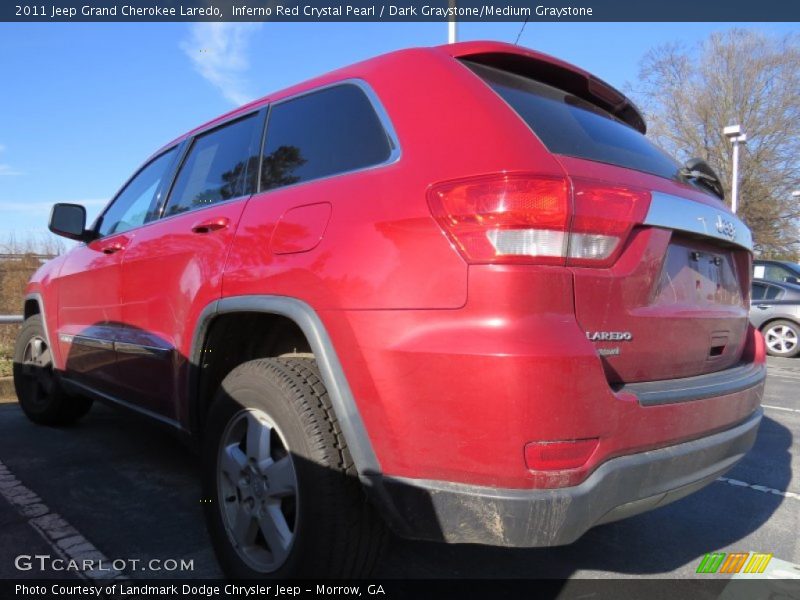 Inferno Red Crystal Pearl / Dark Graystone/Medium Graystone 2011 Jeep Grand Cherokee Laredo