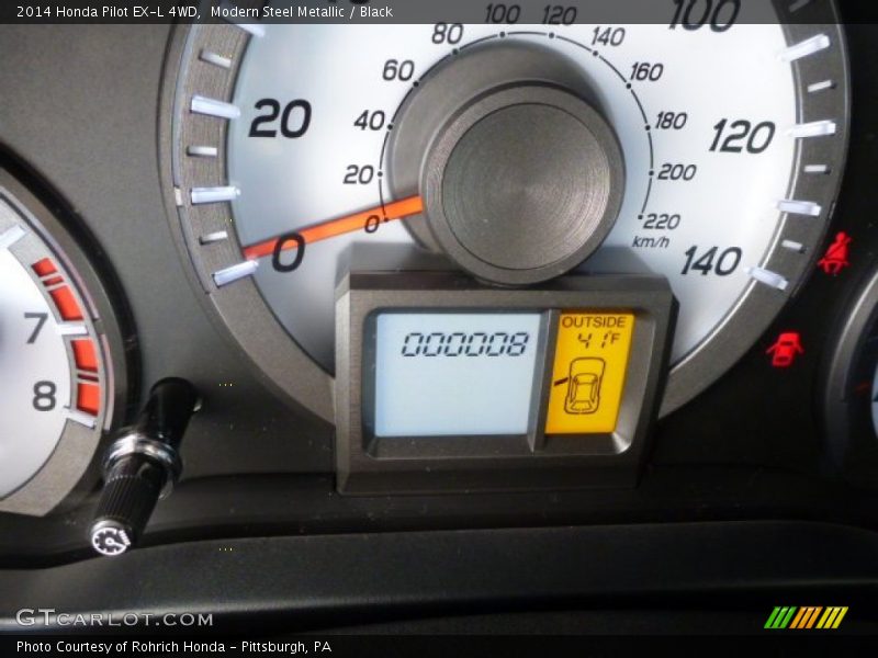 Modern Steel Metallic / Black 2014 Honda Pilot EX-L 4WD