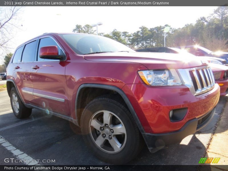 Inferno Red Crystal Pearl / Dark Graystone/Medium Graystone 2011 Jeep Grand Cherokee Laredo