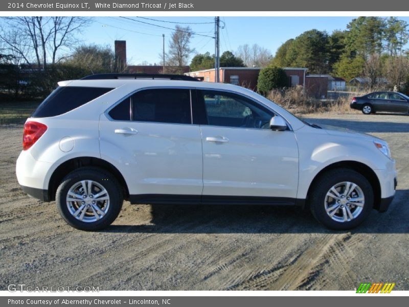 White Diamond Tricoat / Jet Black 2014 Chevrolet Equinox LT