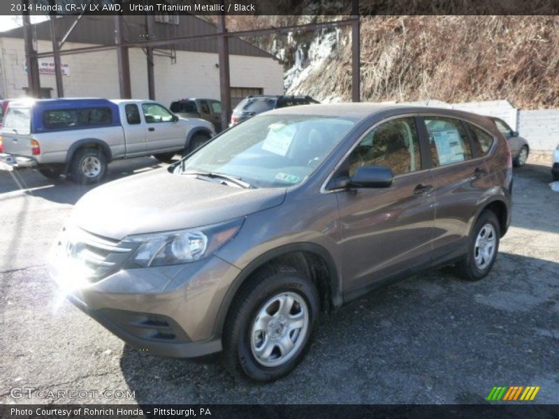 Urban Titanium Metallic / Black 2014 Honda CR-V LX AWD