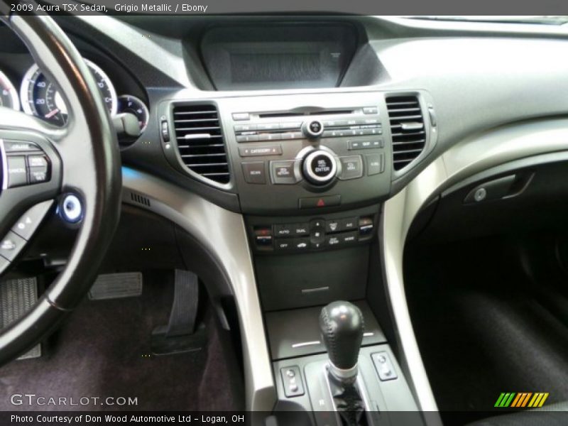 Grigio Metallic / Ebony 2009 Acura TSX Sedan