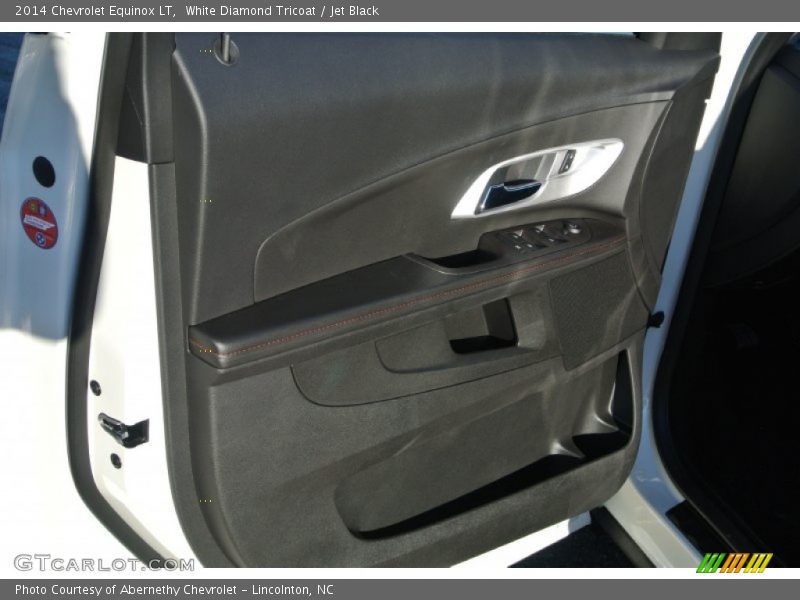 White Diamond Tricoat / Jet Black 2014 Chevrolet Equinox LT