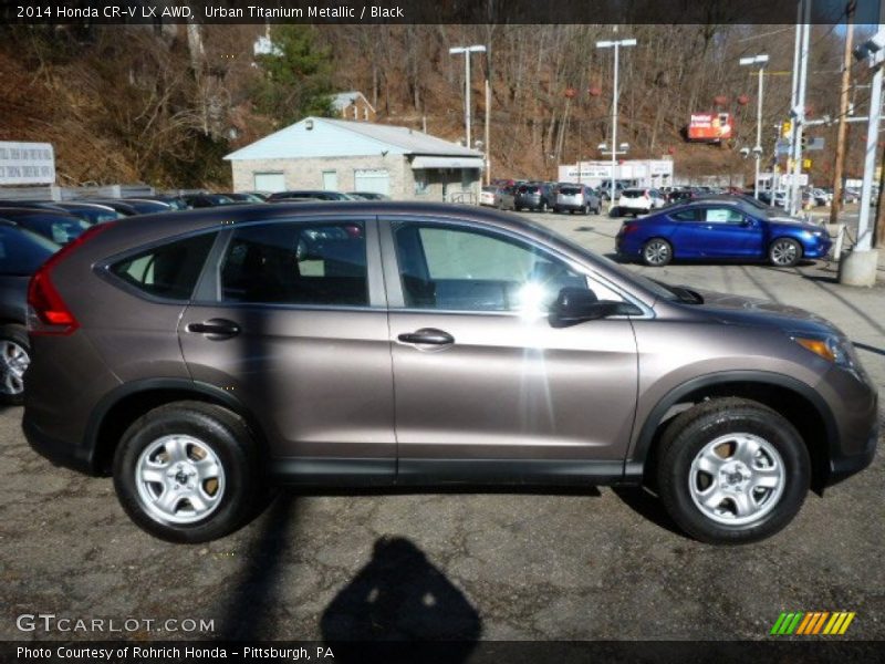 Urban Titanium Metallic / Black 2014 Honda CR-V LX AWD