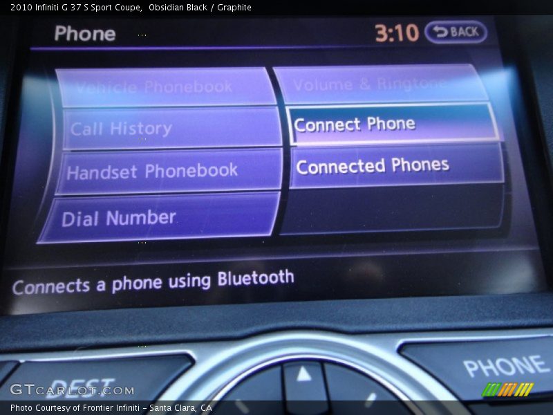 Obsidian Black / Graphite 2010 Infiniti G 37 S Sport Coupe