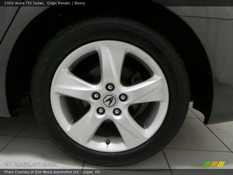 Grigio Metallic / Ebony 2009 Acura TSX Sedan