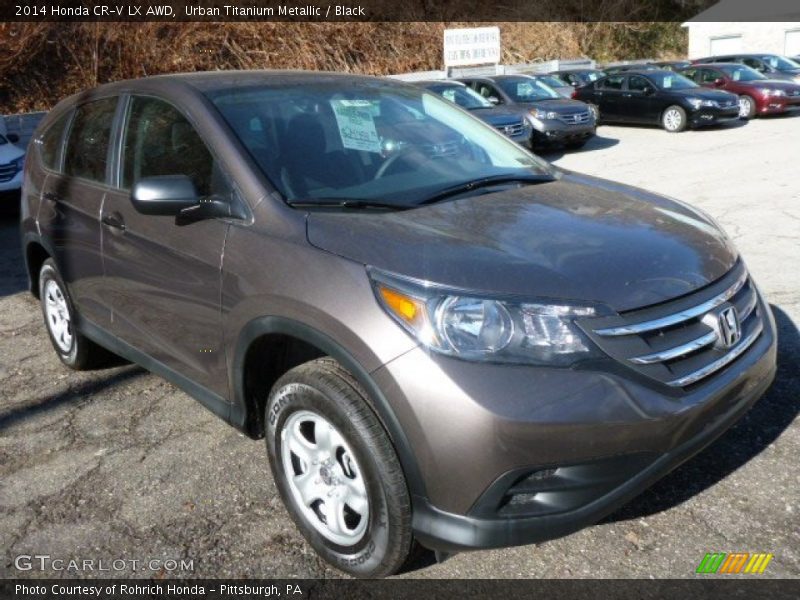 Urban Titanium Metallic / Black 2014 Honda CR-V LX AWD