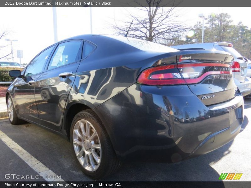 Maximum Steel Metallic / Black 2013 Dodge Dart Limited