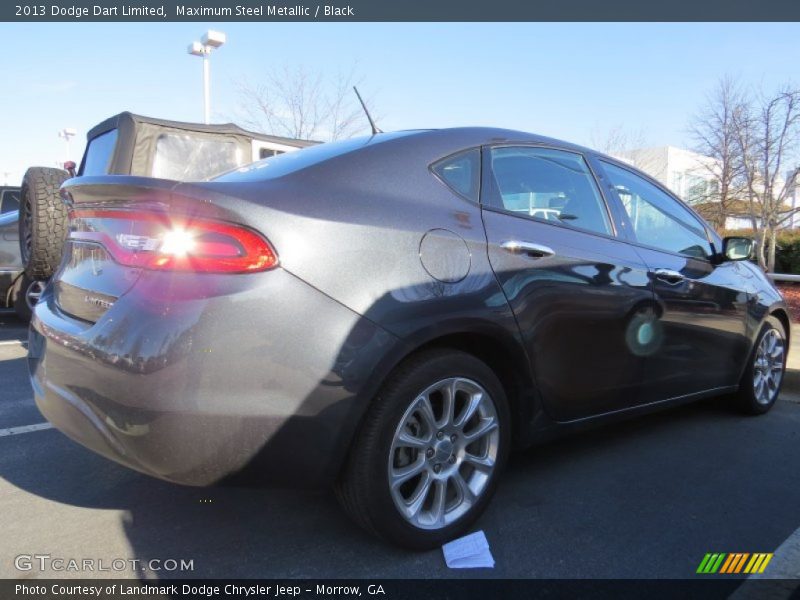 Maximum Steel Metallic / Black 2013 Dodge Dart Limited