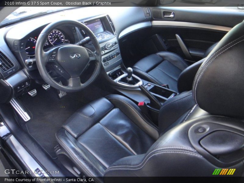 Graphite Interior - 2010 G 37 S Sport Coupe 
