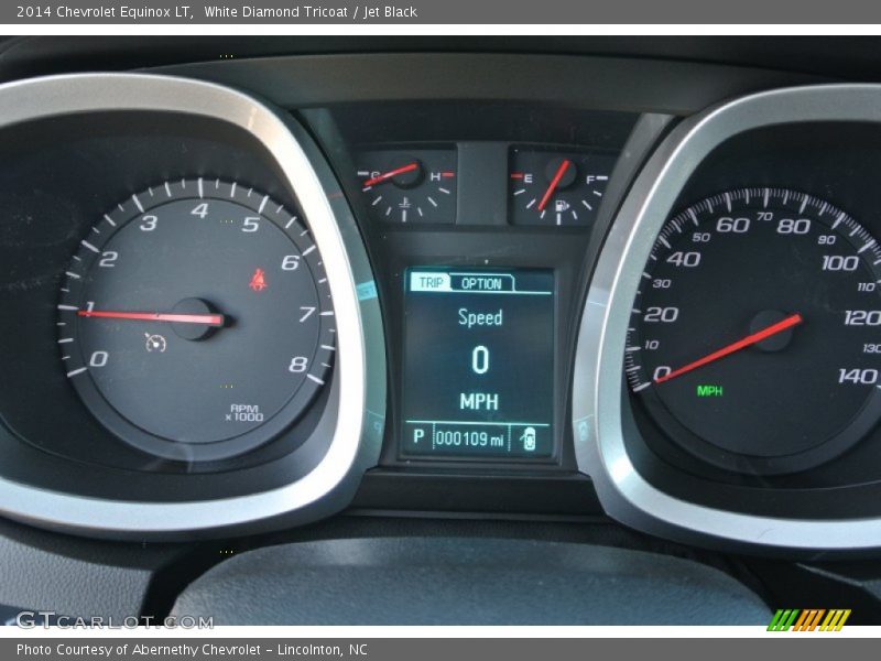 White Diamond Tricoat / Jet Black 2014 Chevrolet Equinox LT