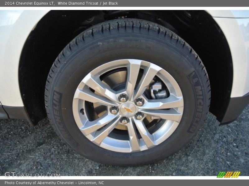 White Diamond Tricoat / Jet Black 2014 Chevrolet Equinox LT