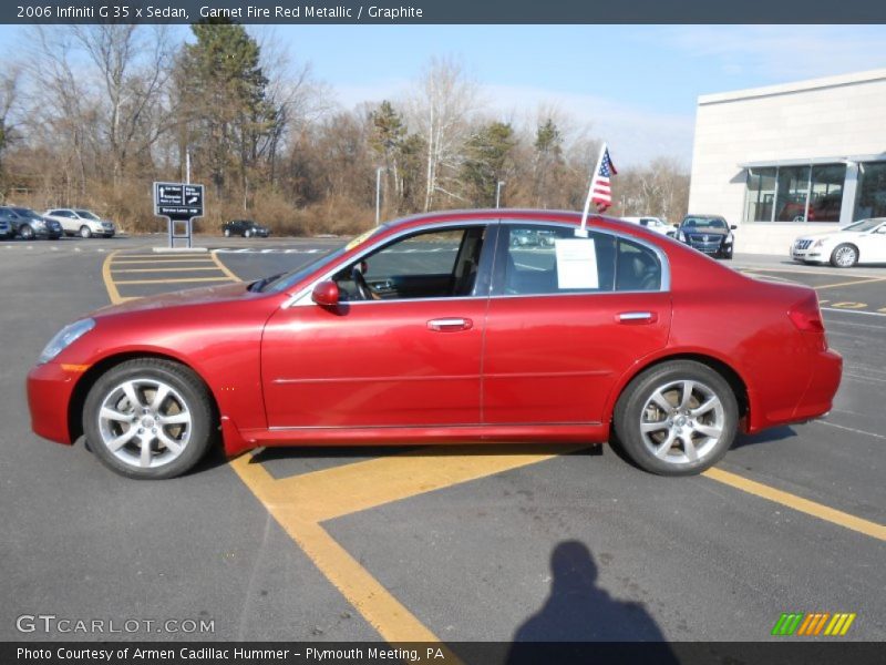  2006 G 35 x Sedan Garnet Fire Red Metallic