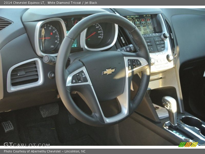 White Diamond Tricoat / Jet Black 2014 Chevrolet Equinox LT
