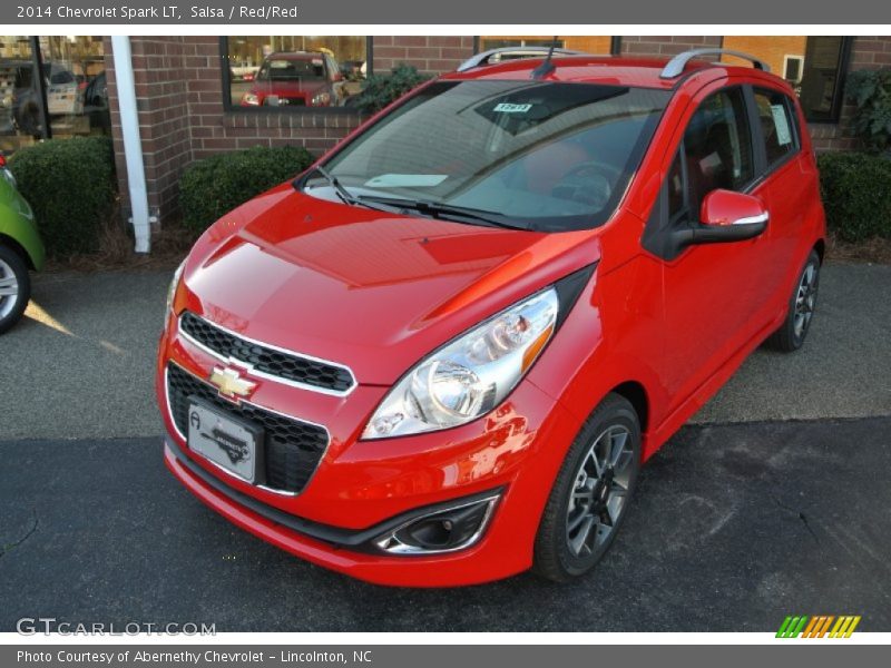 Salsa / Red/Red 2014 Chevrolet Spark LT